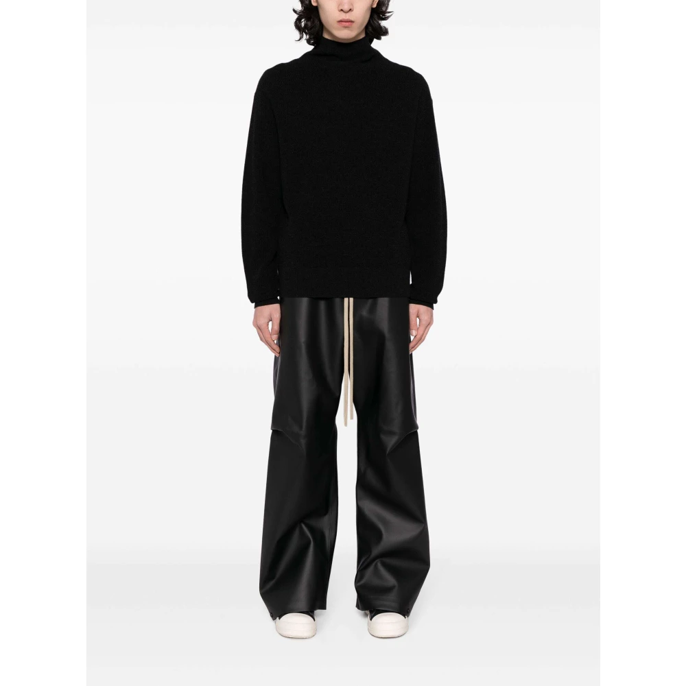 Fear Of God Zwarte Wijde Plooi Broek Black Heren