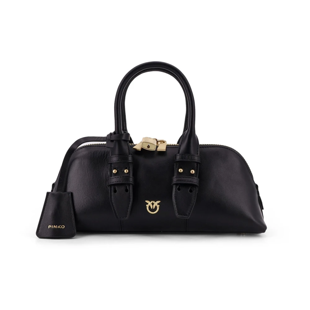 Pinko Women's Black Escape Love Birds Shoulder Bag - Handbags - One Size - Bags