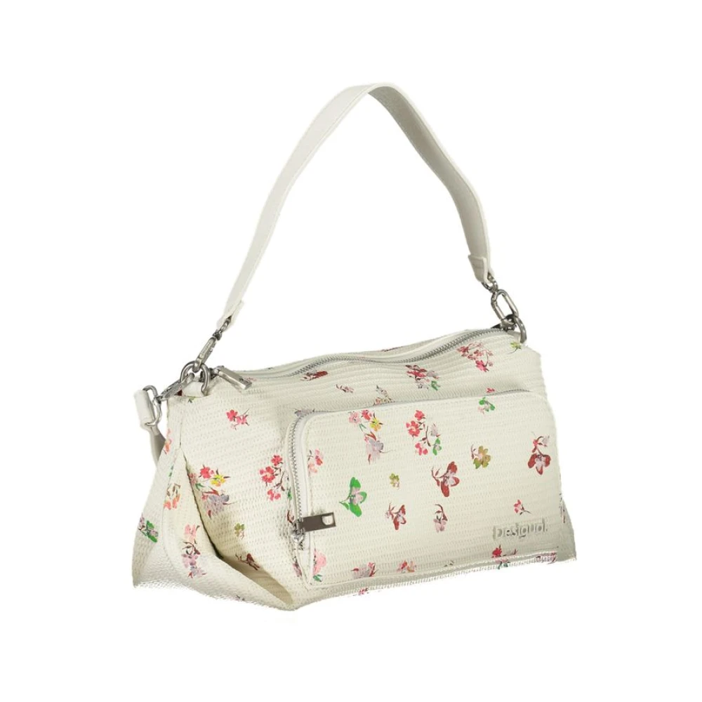 Desigual Fantasie tas met verstelbare band en zakken White Dames