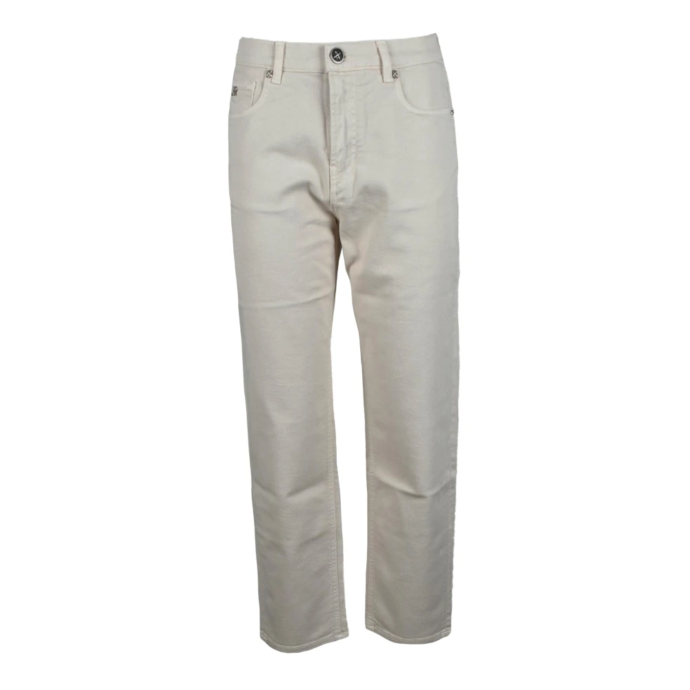 John Richmond Slim Fit Denim Jeans Beige Dames