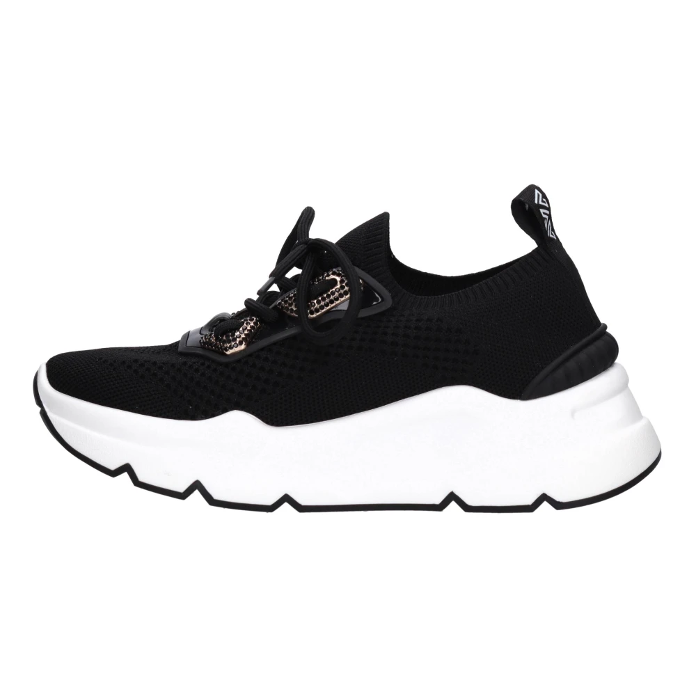 Emanuelle Vee 703-11 Sneakers Dames Schoenen Zwart