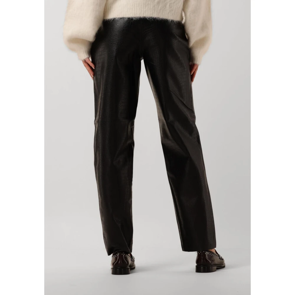 Bruuns Bazaar Croco Dagga Broek Black Dames