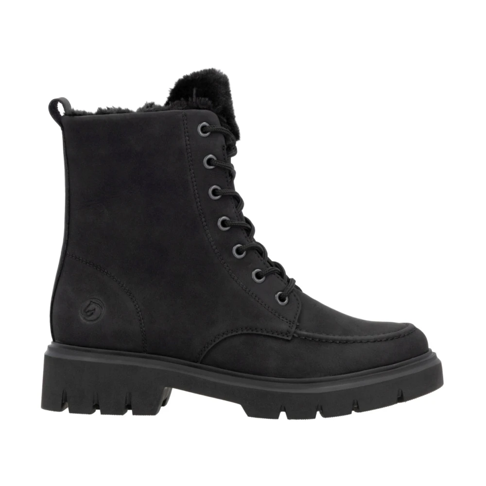 Remonte Women's Black Lace-Up Boots, 5 Uk, Casual Ankle Boots For