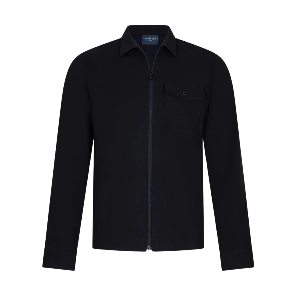 Cavallaro Stijlvolle Overshirt Zelo Black Heren