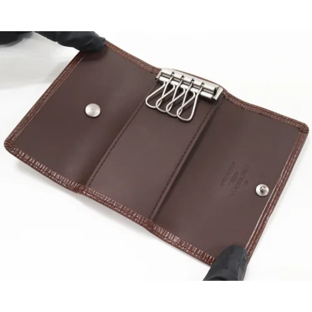 Louis Vuitton Vintage Pre-owned Leather key-holders Brown Dames