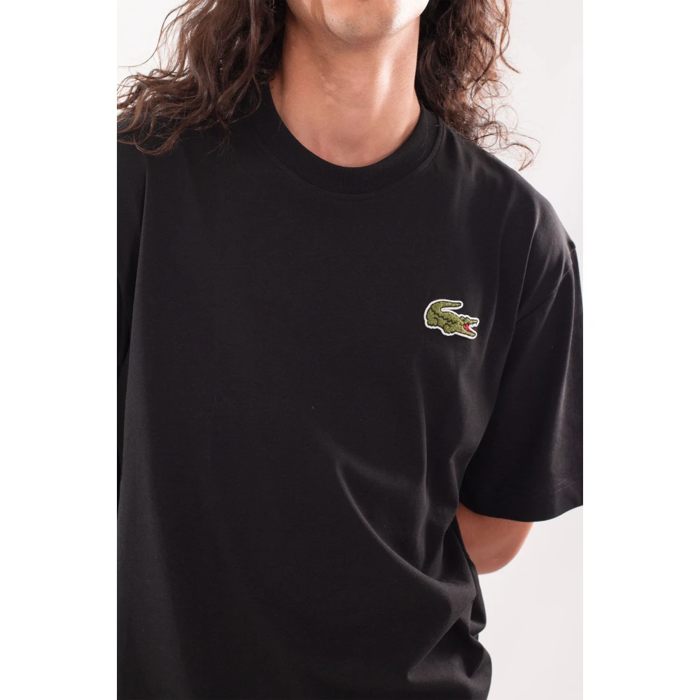 Lacoste Losse Croc Tee in 031 Black Heren