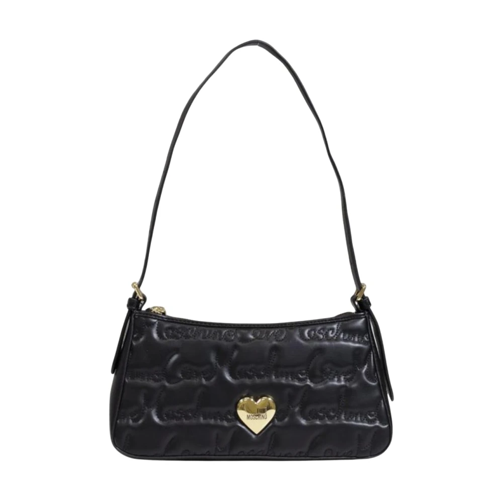 Love Moschino Stijlvolle Polyurethaan Handtas Dames Collectie Black Dames