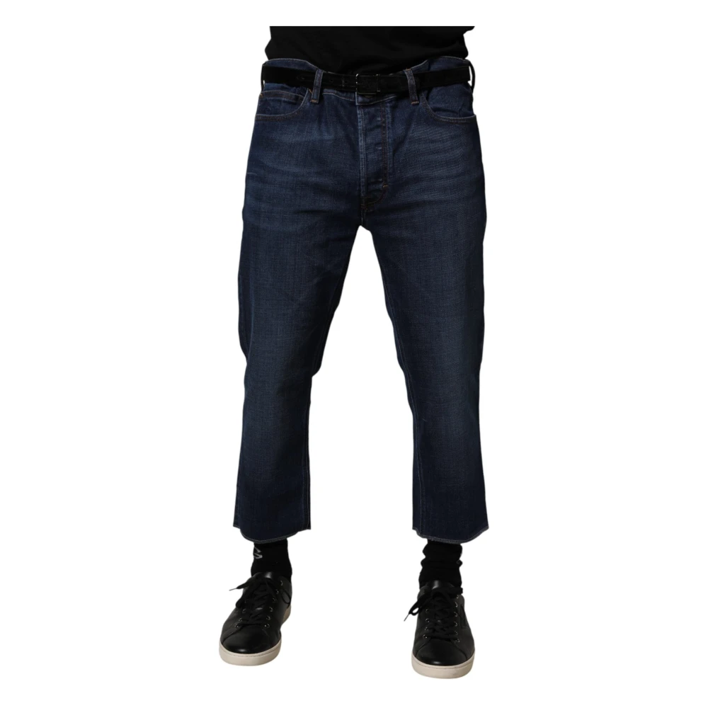 Vivienne Westwood Men's Blue Cropped Denim Jeans