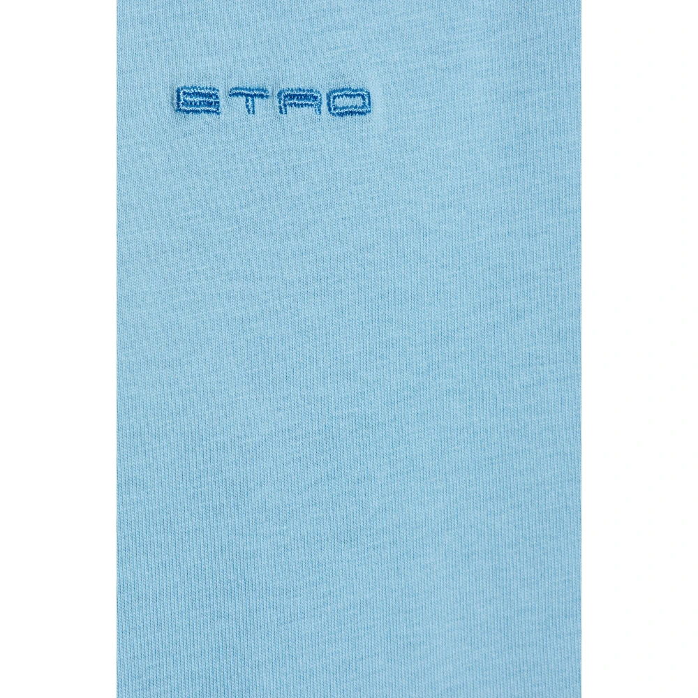 ETRO T-shirt met geborduurd logo Blue Heren