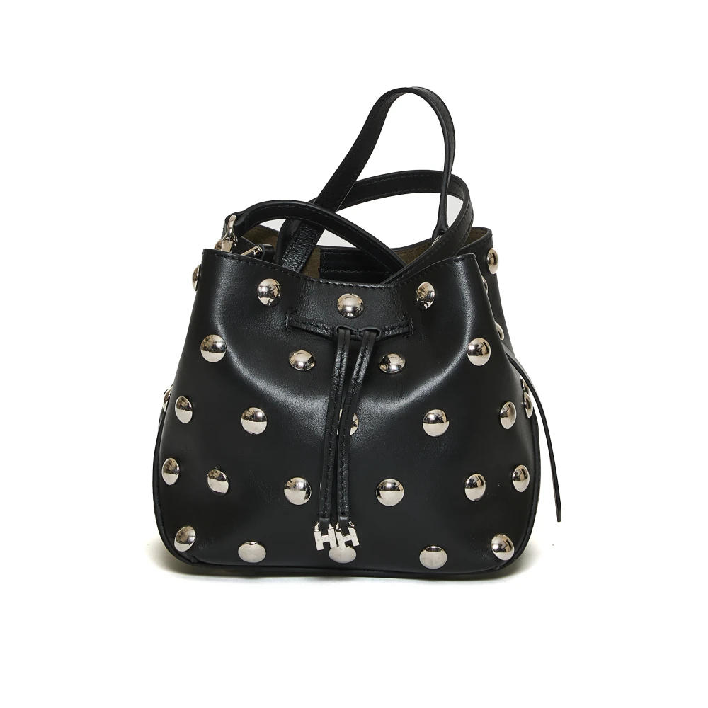 Hogan Zwarte Studs Emmer Tas Black Dames