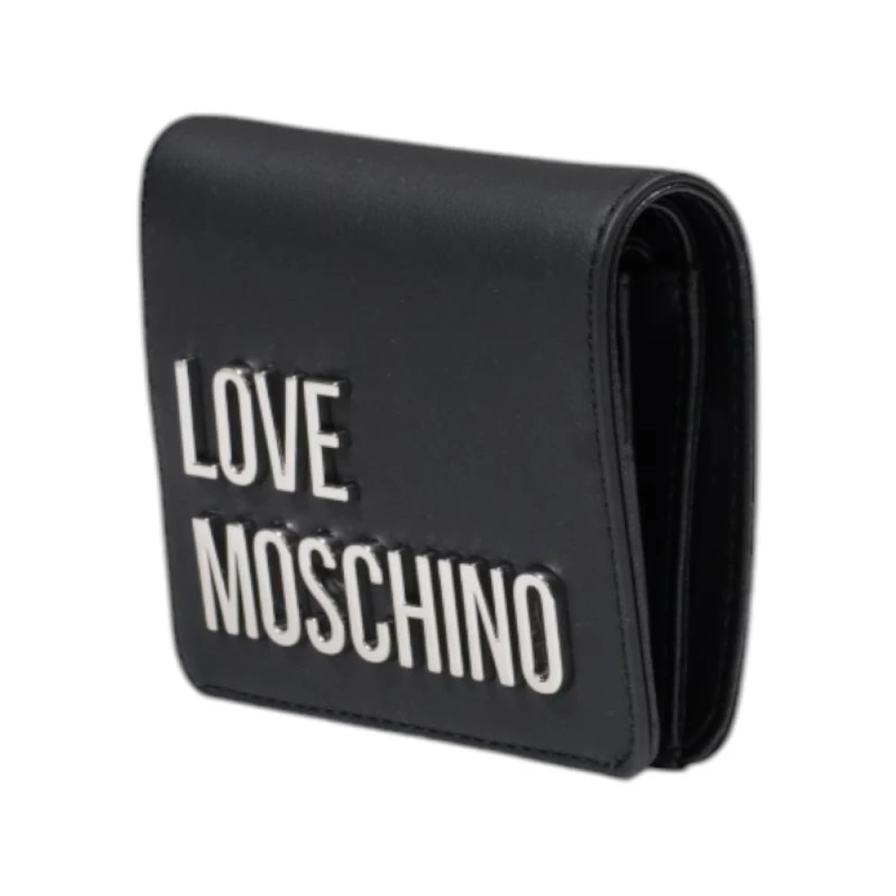 Love Moschino Grijze Print Portemonnee voor Vrouwen Gray Dames