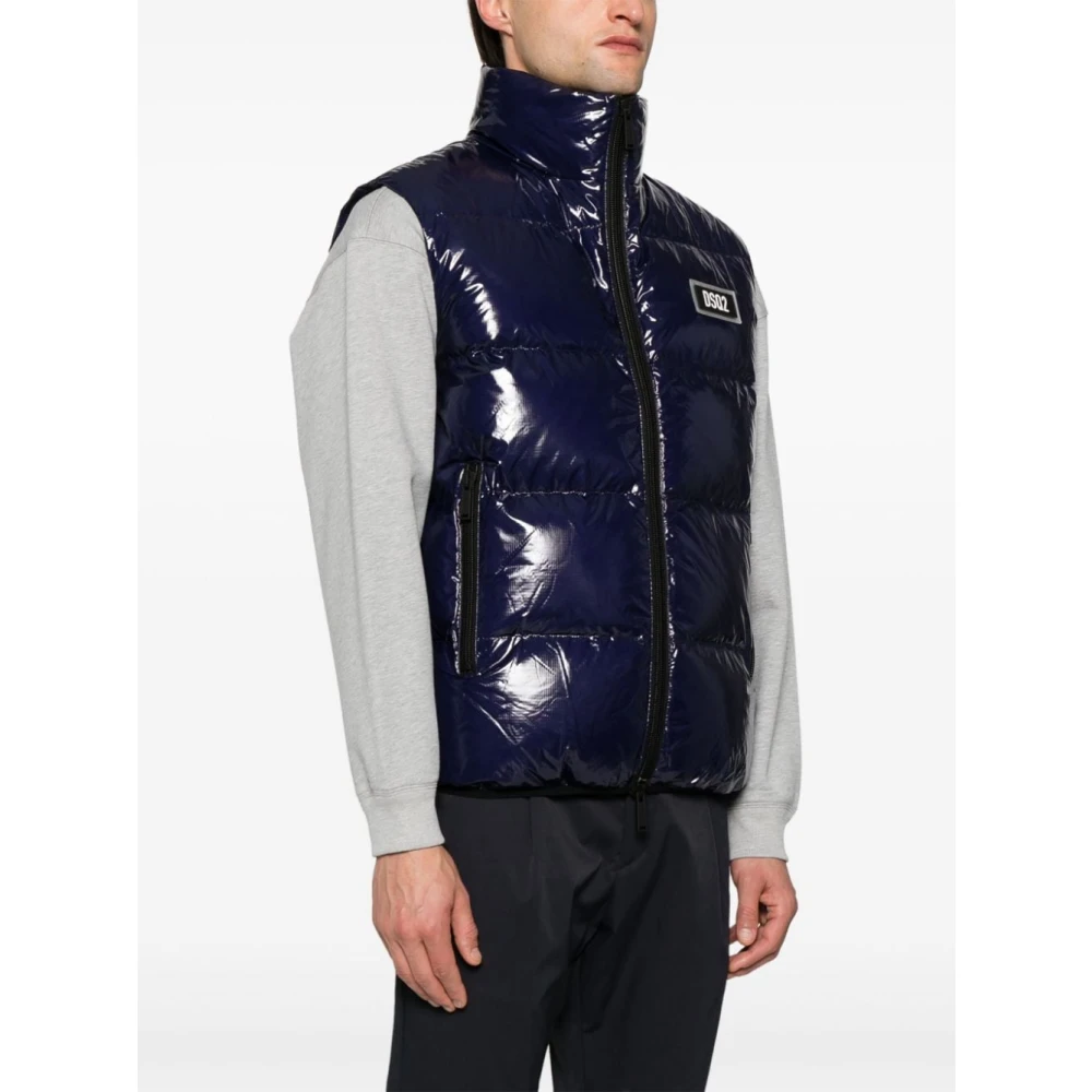 Dsquared2 Sportieve Marine Vest Blue Heren