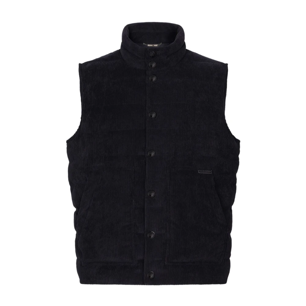 Dolce & Gabbana Zwarte vest voor mannen Black Heren