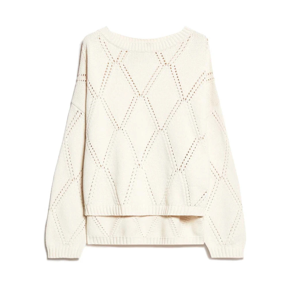 Max Mara Weekend Crème Trui Klassieke Minimalistische Stijl Beige Dames