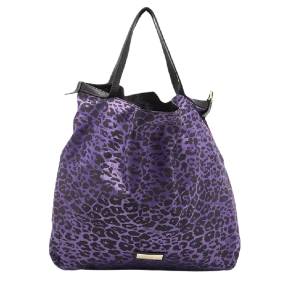 Jimmy Choo Pre-owned Leather totes Purple Dames
