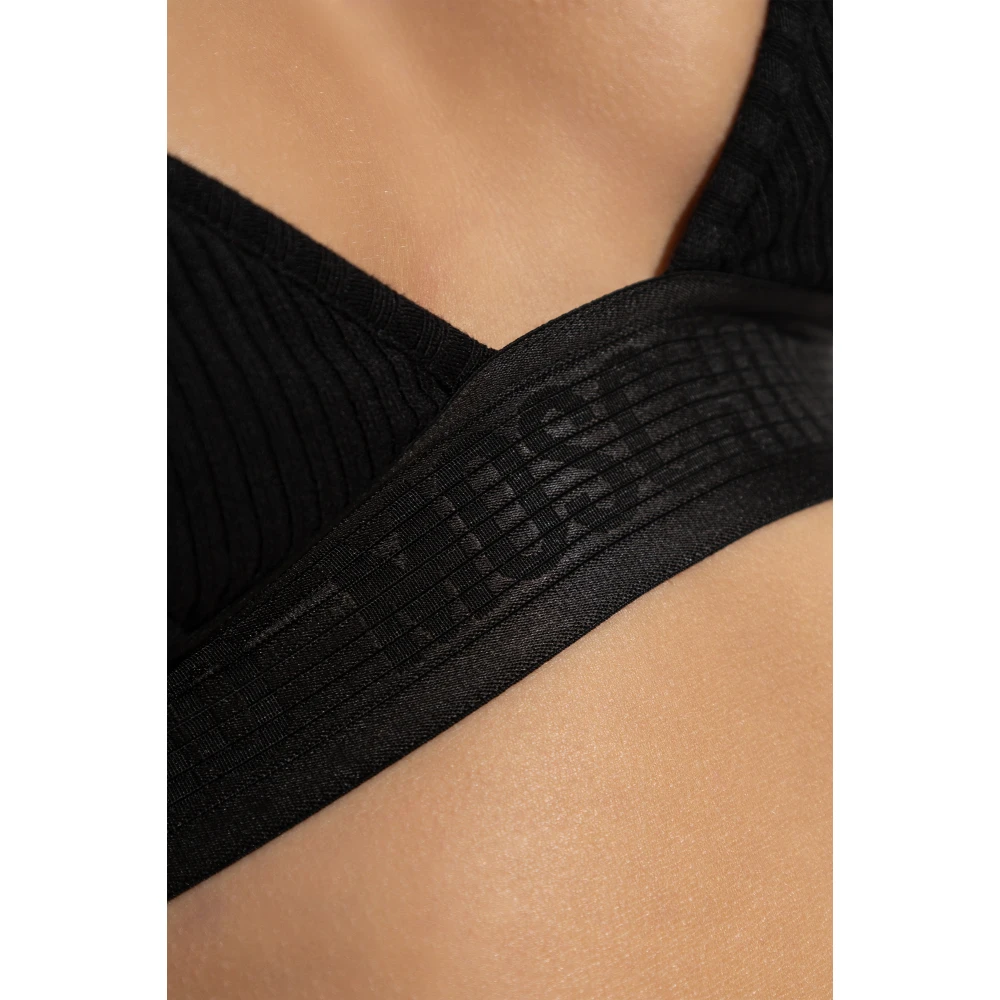 Moschino Beha met logo Black Dames