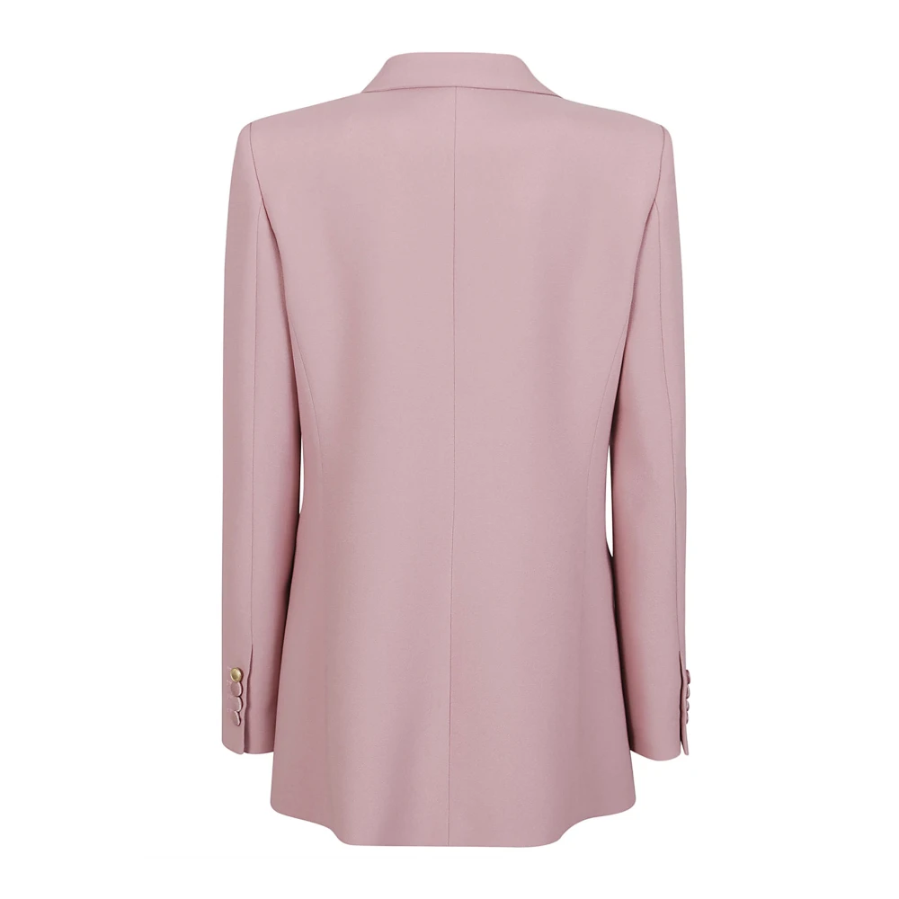 Hebe Studio Roze Polyester Jas Made in Italy Pink Dames