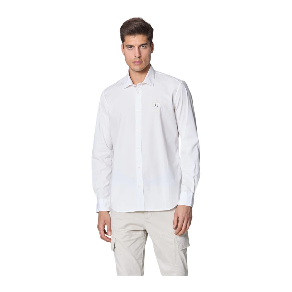aeronautica militare Lange mouwen overhemd White Heren