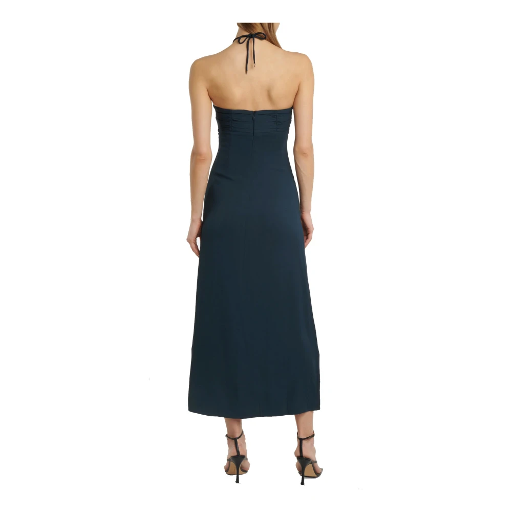 Self Portrait Grijze Cut-Out Maxi Jurk Ss22 Gray Dames