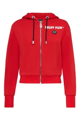 Hoodie Sweatjacket Crystal Fringe