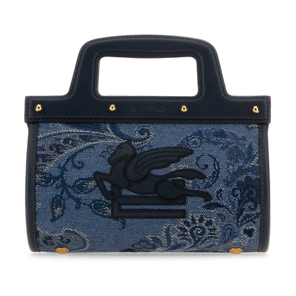 ETRO Stijlvol Jacquard Handtas Blue Dames