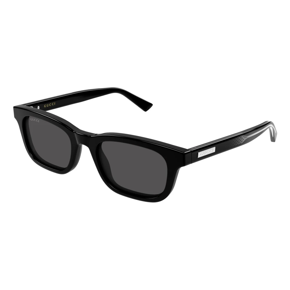 Gucci , Sunglasses, Male, Black, 51 Mm, Rectangular Sunglasses