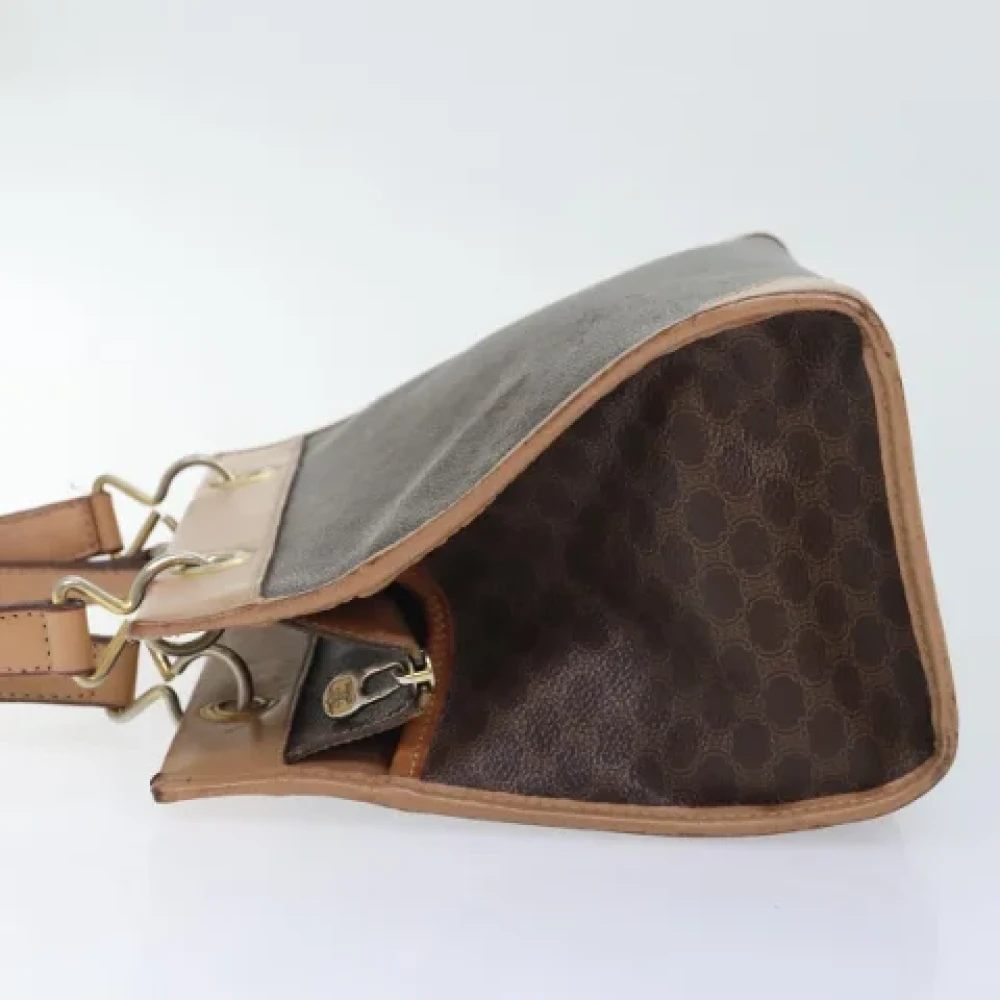 Celine Vintage Pre-owned Leather handbags Brown Dames