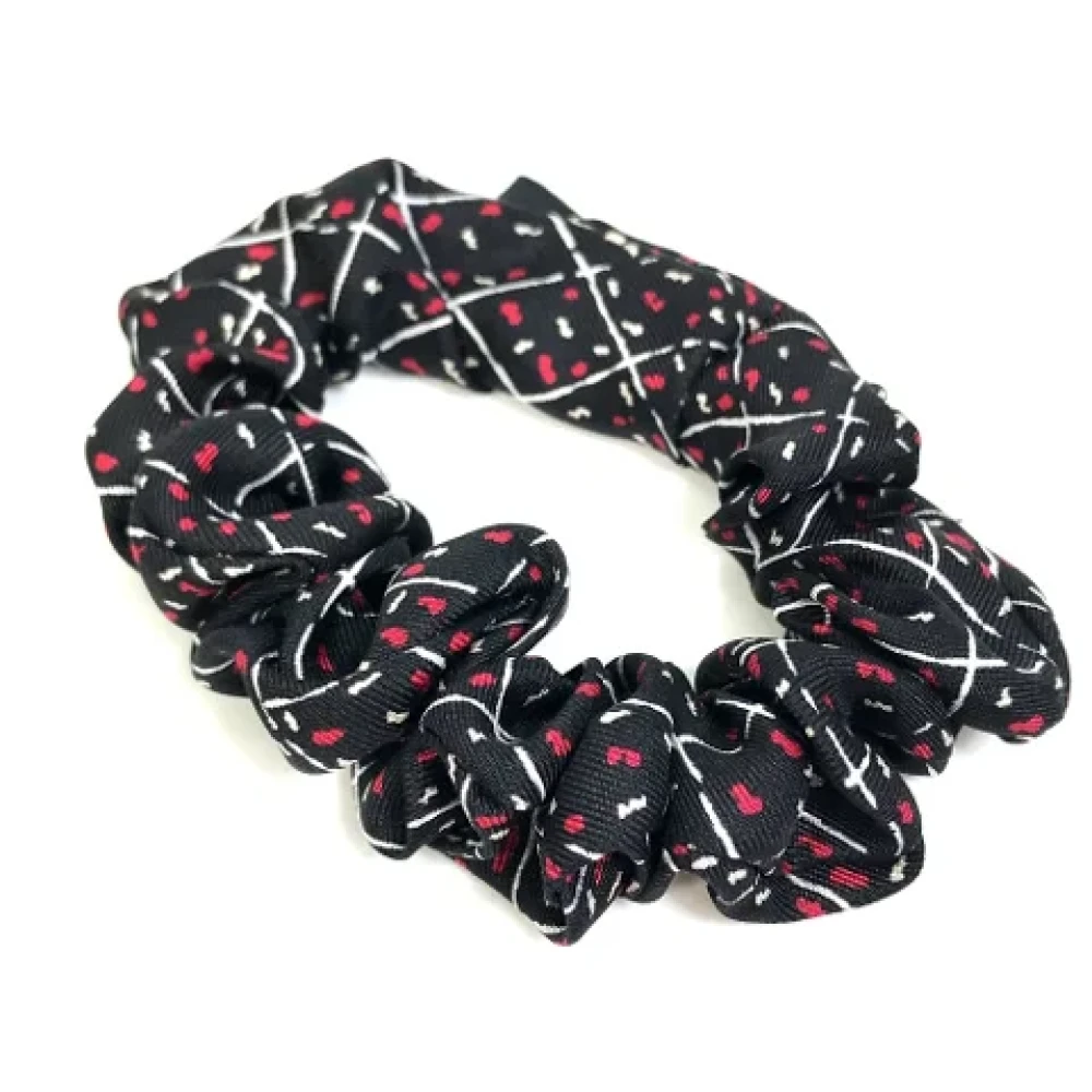 Chanel Vintage Pre-owned Fabric hair-accessories Black Dames