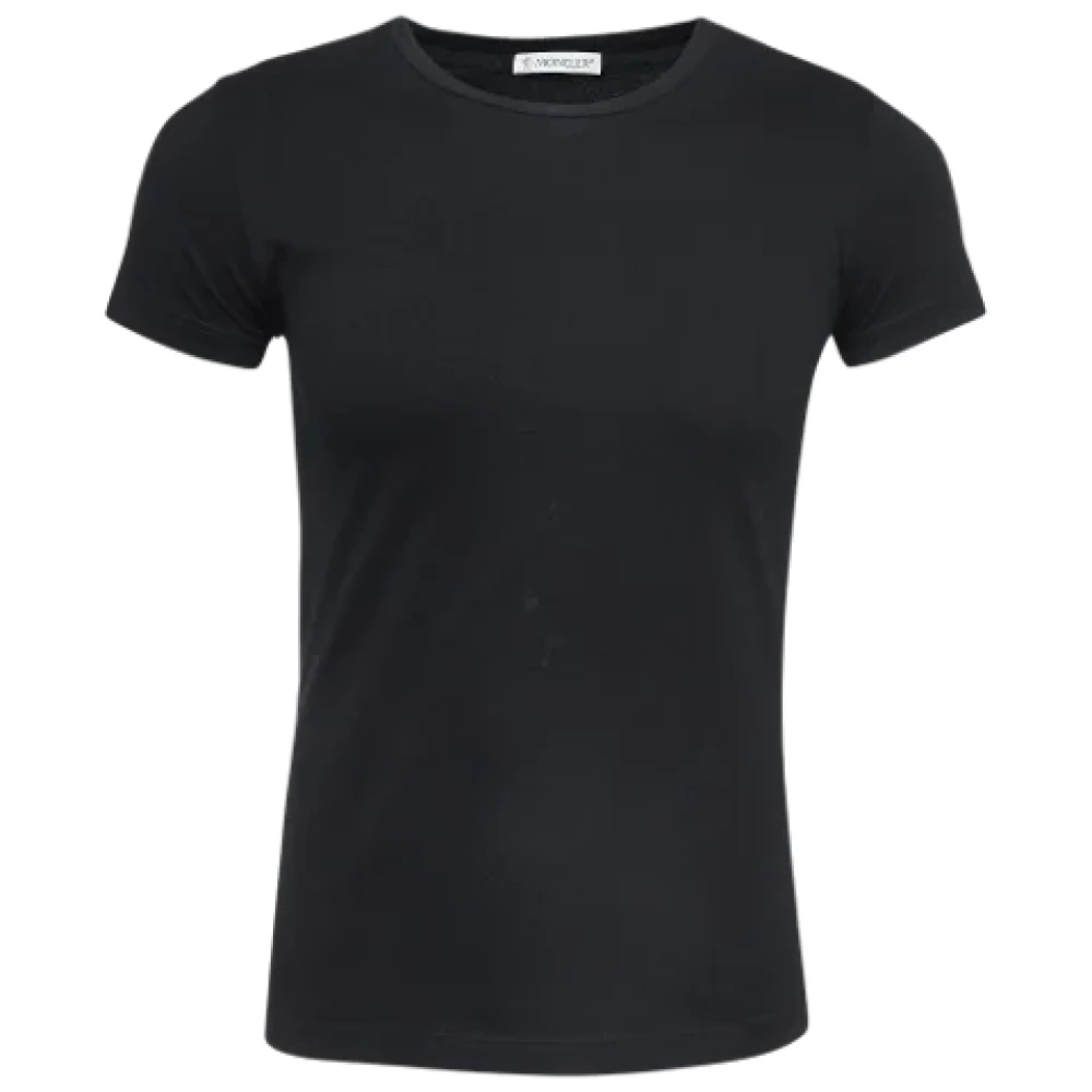 Moncler Pre-owned Cotton tops Black Heren