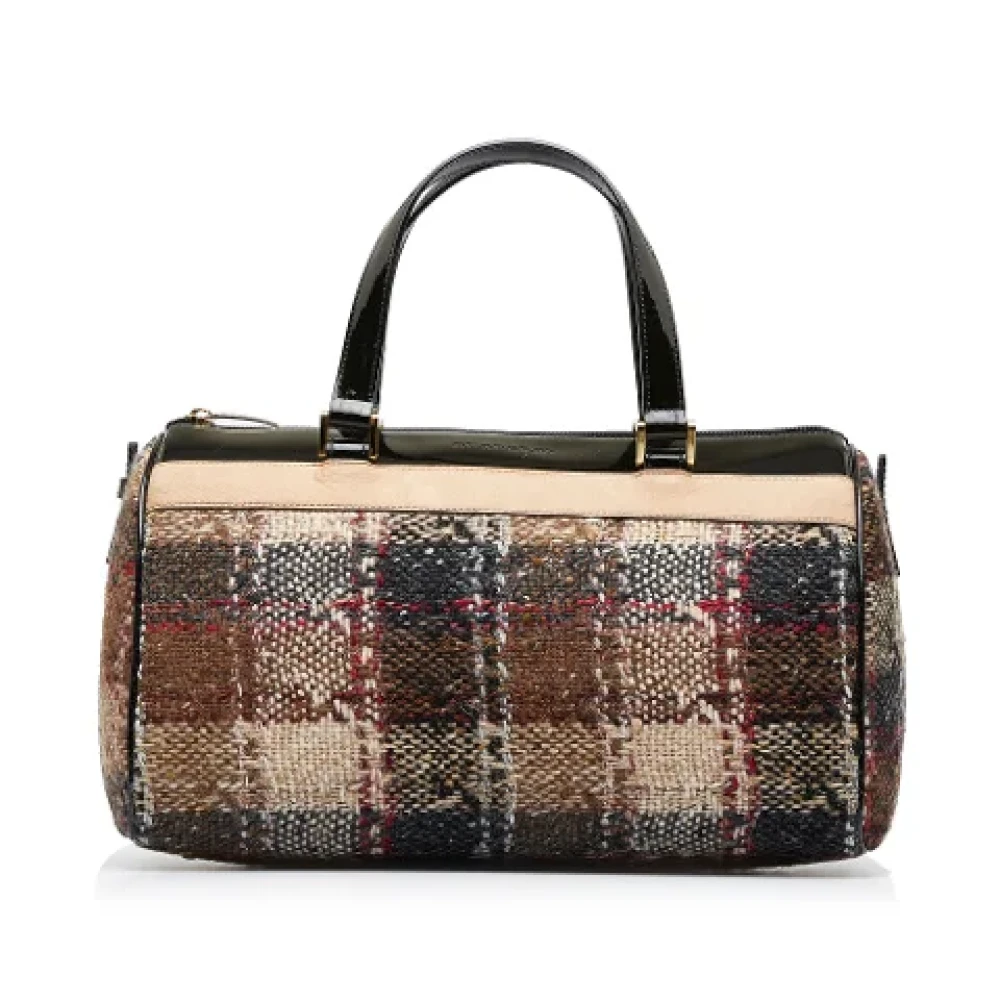 Burberry Vintage Pre-owned Fabric handbags Brown Dames