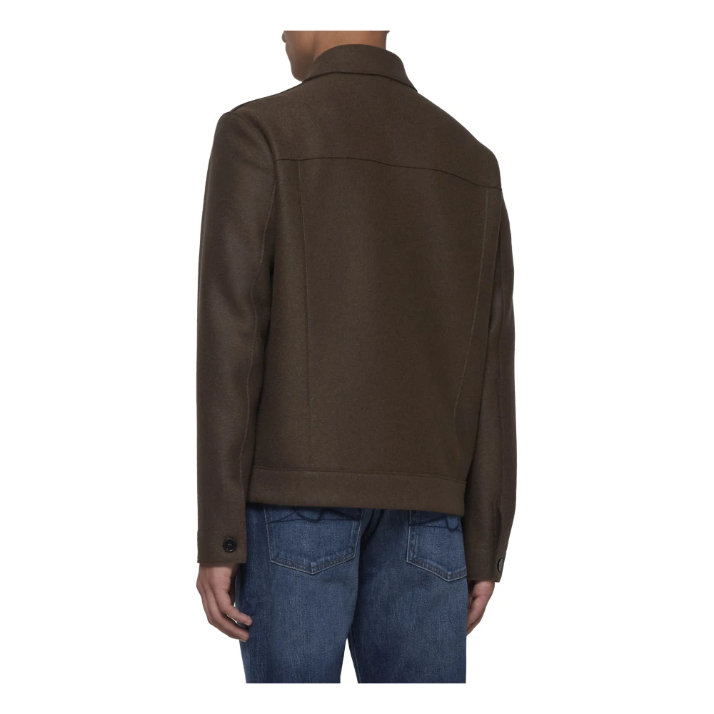 Harris Wharf London Stijlvolle Jassen Collectie Brown Heren