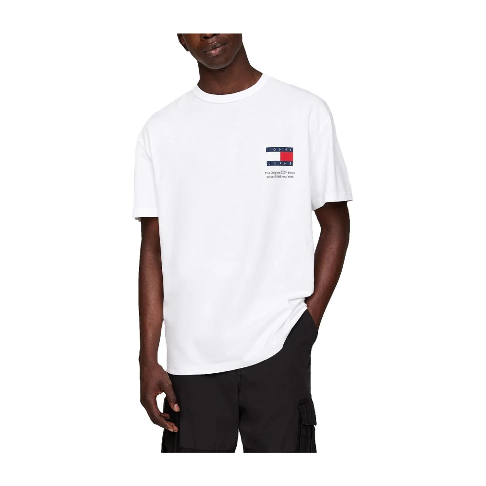 Tommy Hilfiger Grappig Novelty Tee met Frisse Visuele Details White Heren