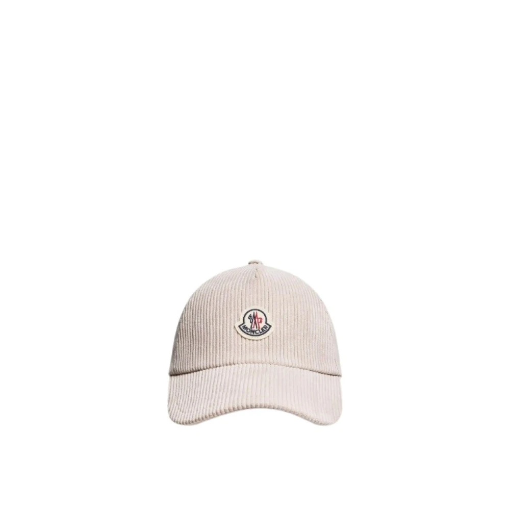 Moncler Hats & Caps, Female, One Size, Corduroy Baseball Cap Beige