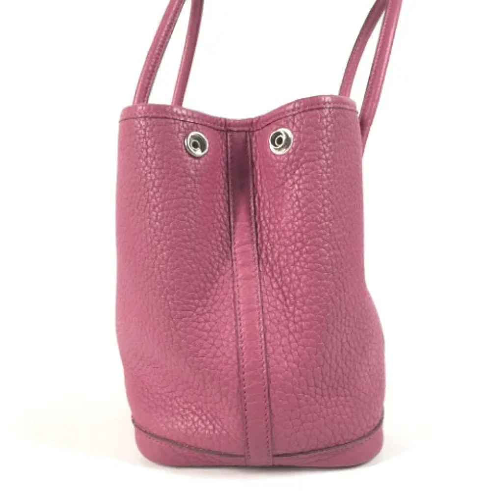 Hermès Vintage Pre-owned Leather totes Purple Dames