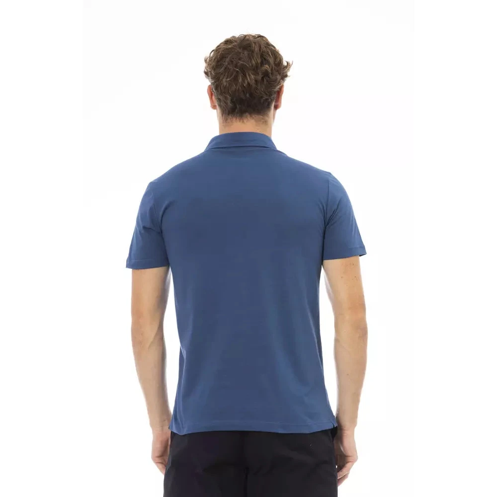 Baldinini Geborduurd Poloshirt voor Heren Blue Heren