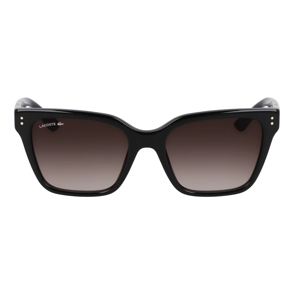 Lacoste Women's Black/Grey Croco Skin Sunglasses