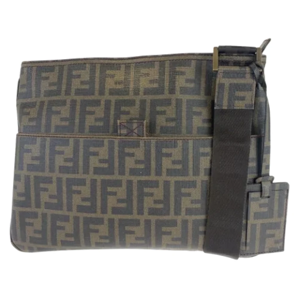 Fendi Vintage Pre-owned Canvas fendi-bags Brown Heren
