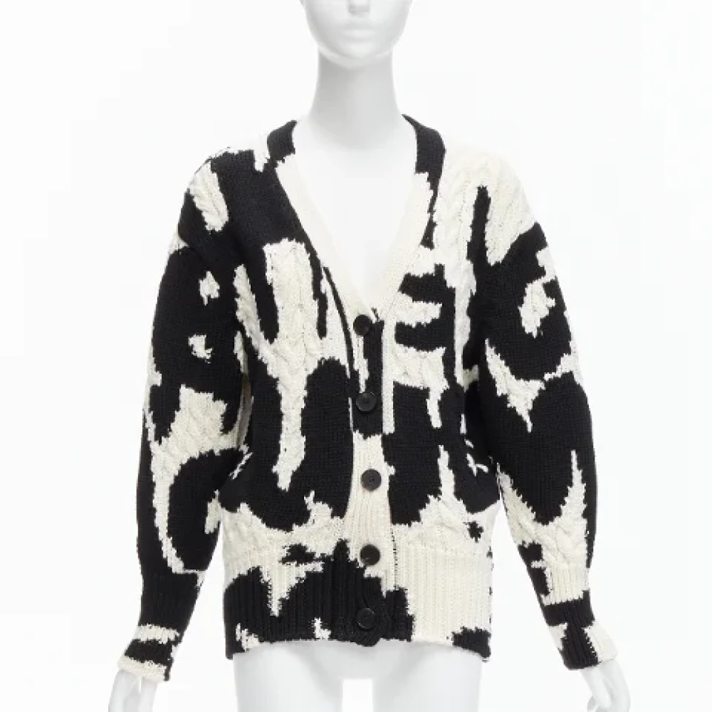 Alexander McQueen Pre-owned Wool tops Black Dames