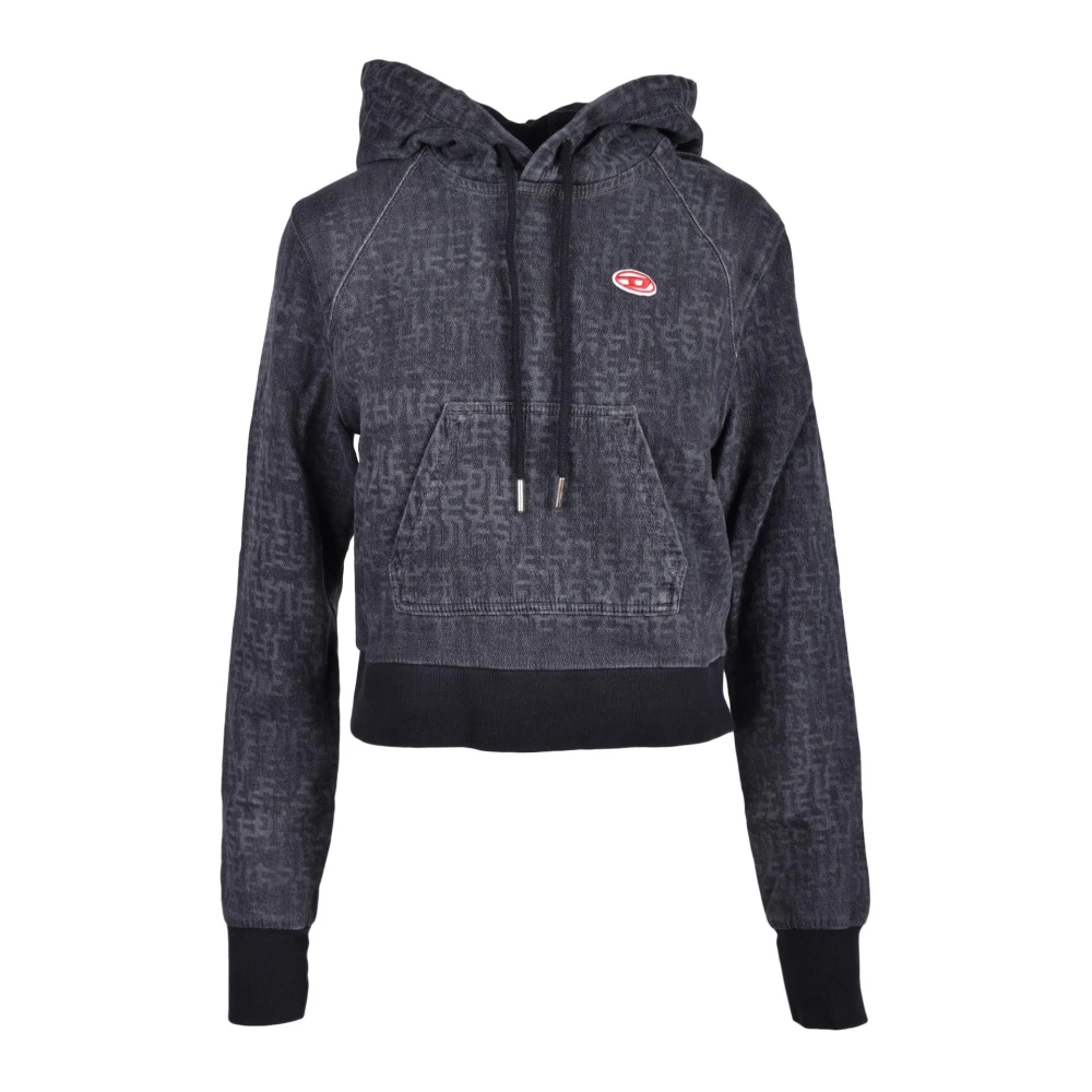 Diesel Katoenmix Stijlvolle Gebreide Top Gray Dames
