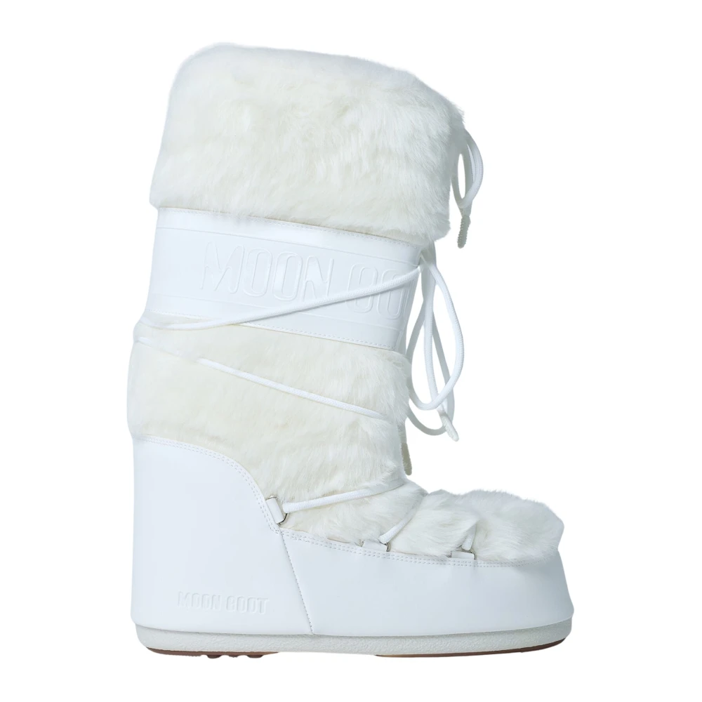 Moon Boot Unisex Bianco Mb Icon Faux-Fur Boots - Boots Eu 42 - 44 - Immagine 6