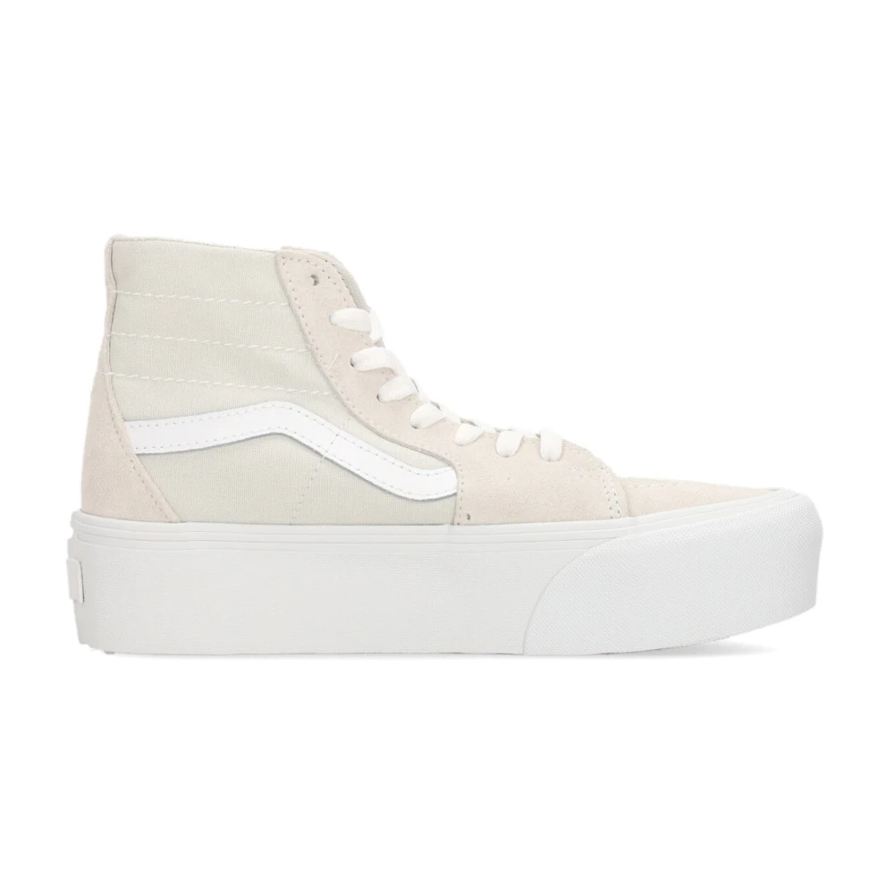 Vans Grijze High-Top Veterschoen Dames Schoenen Grijs
