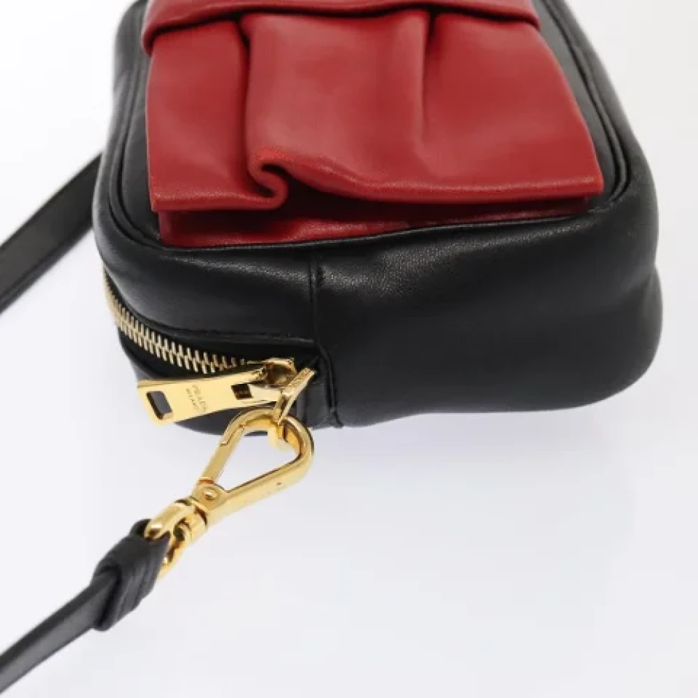 Prada Vintage Pre-owned Leather prada-bags Red Dames