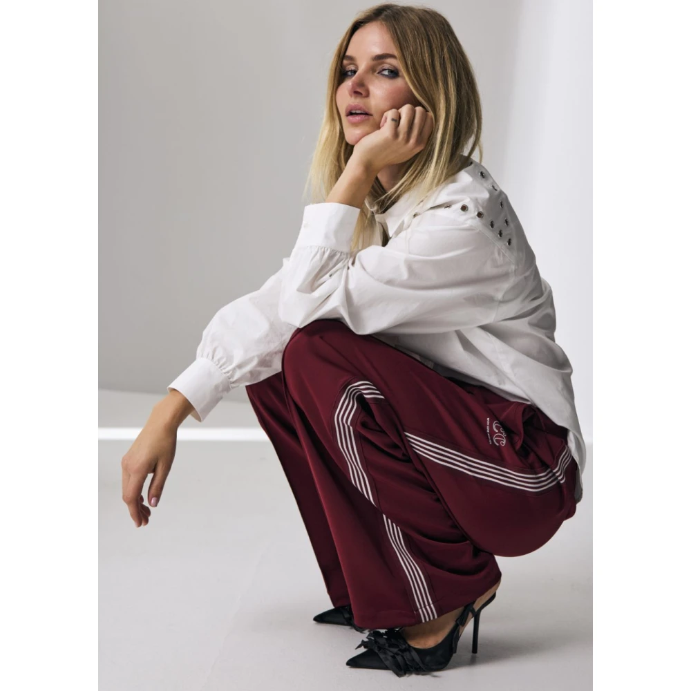 Co'Couture Amina Crease Pants Red Dames