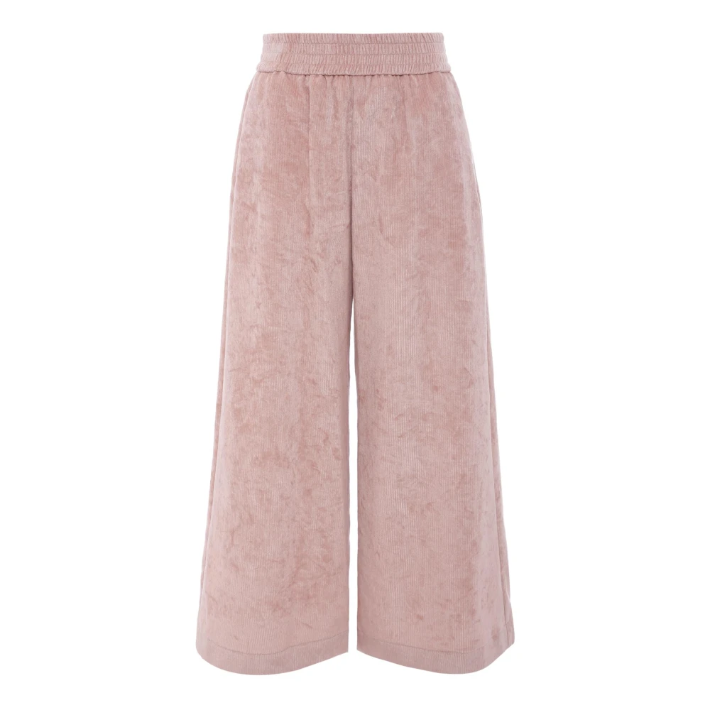 Moncler Pink Corduroy Casual Trousers - Unisex - Trousers - Pink - 10 Y | 140 Cm - Kids