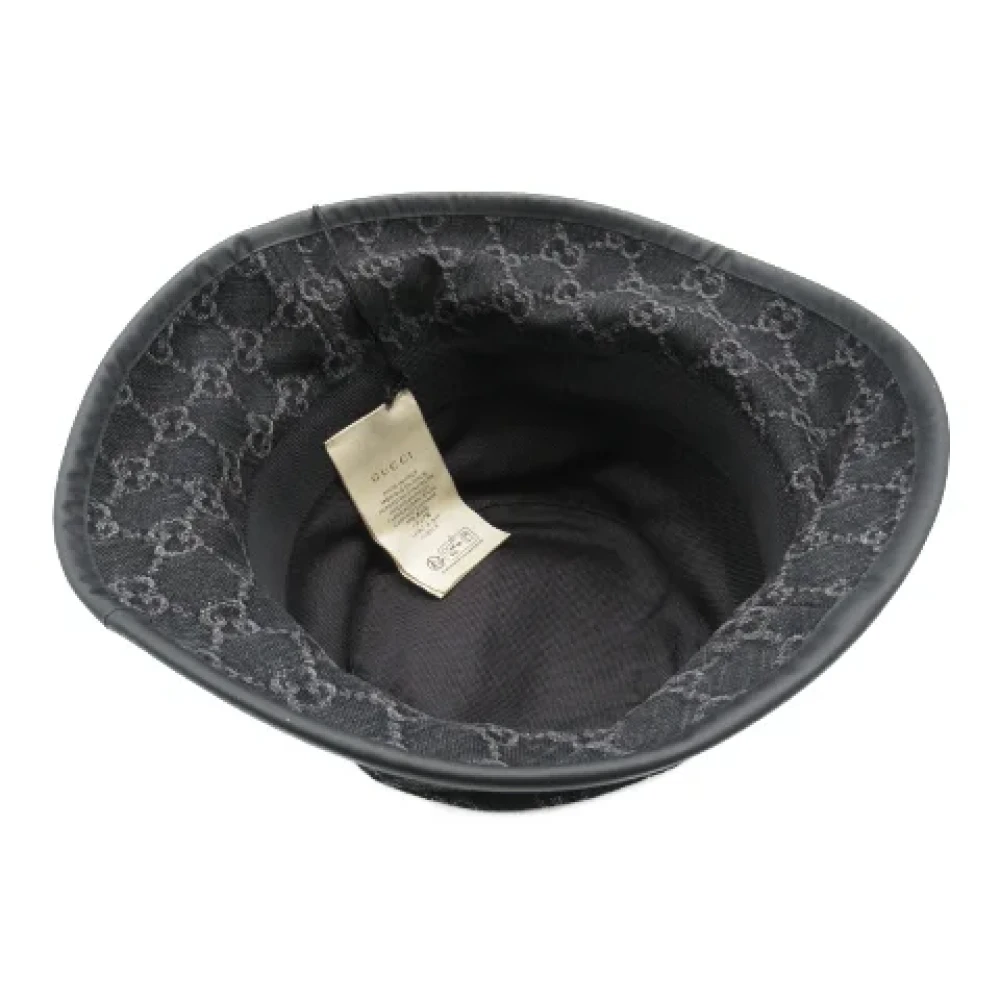 Gucci Vintage Pre-owned Fabric hats Black Dames