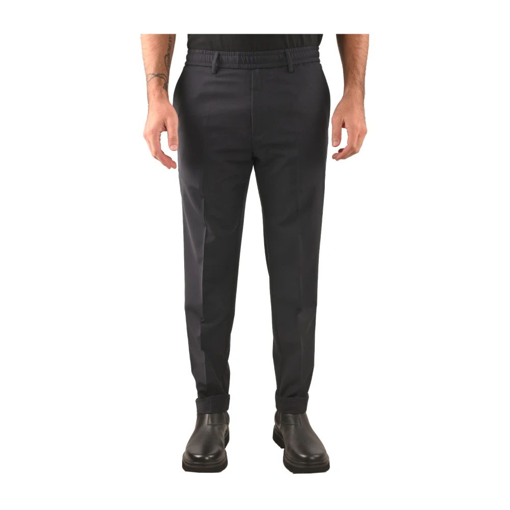 Liu Jo Elastische taille wollen broek voor heren Blue Heren