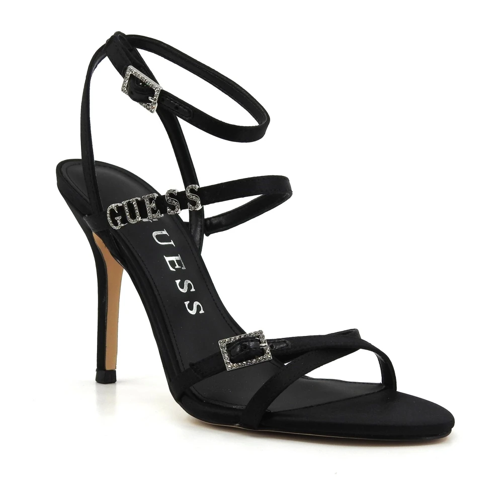 Guess Black High Heel Sandals - Female - High Heel Sandals - 5 Uk - Shoes