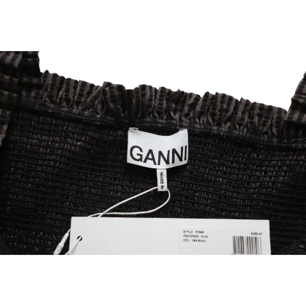 Ganni Silk dresses Black Dames