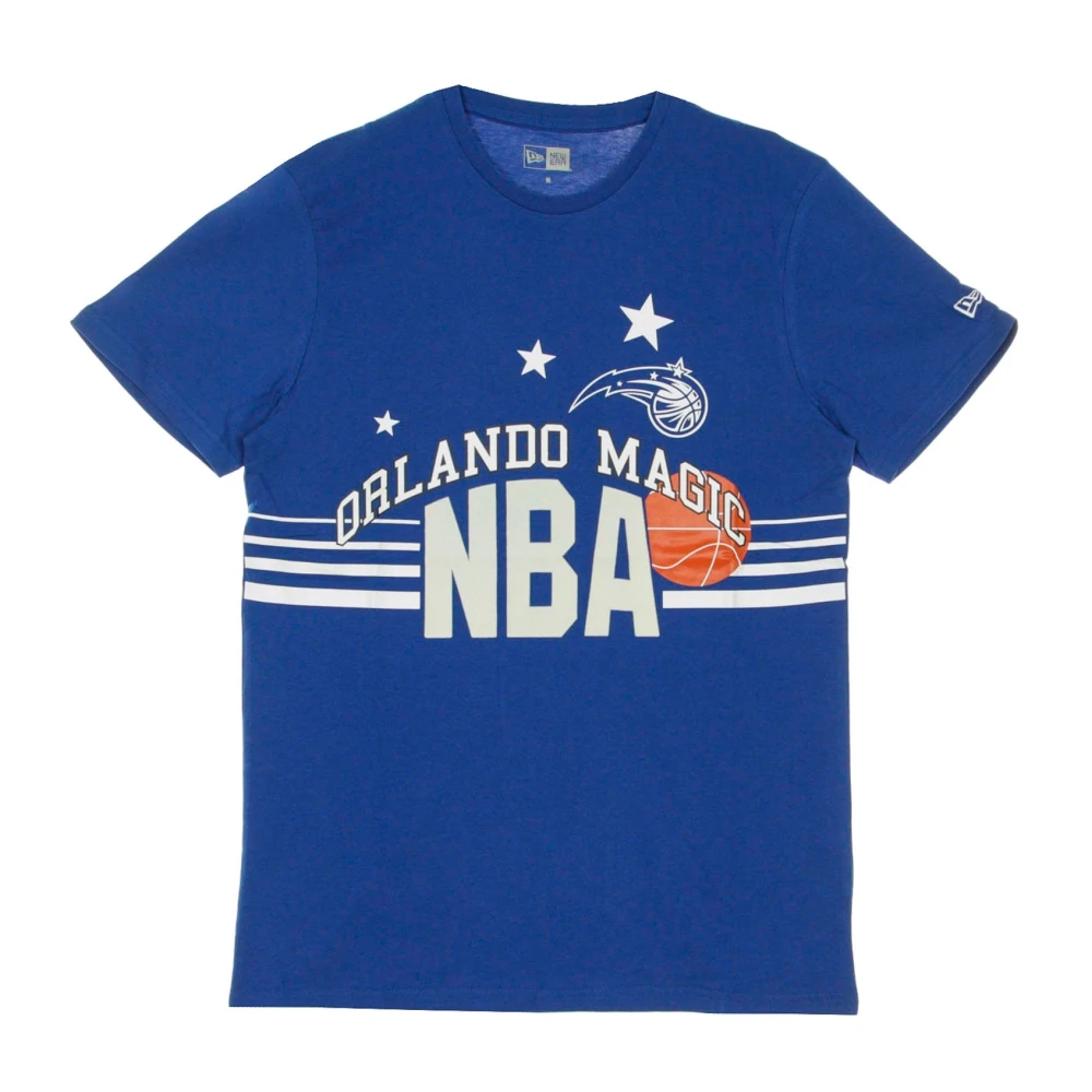 New era NBA Throwback Tee in Teamkleuren Blue Heren