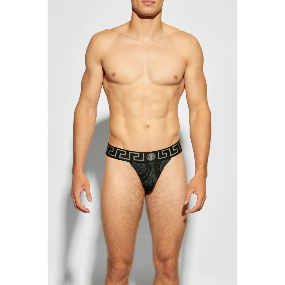 Versace Gestreepte jockstraps Gray Heren